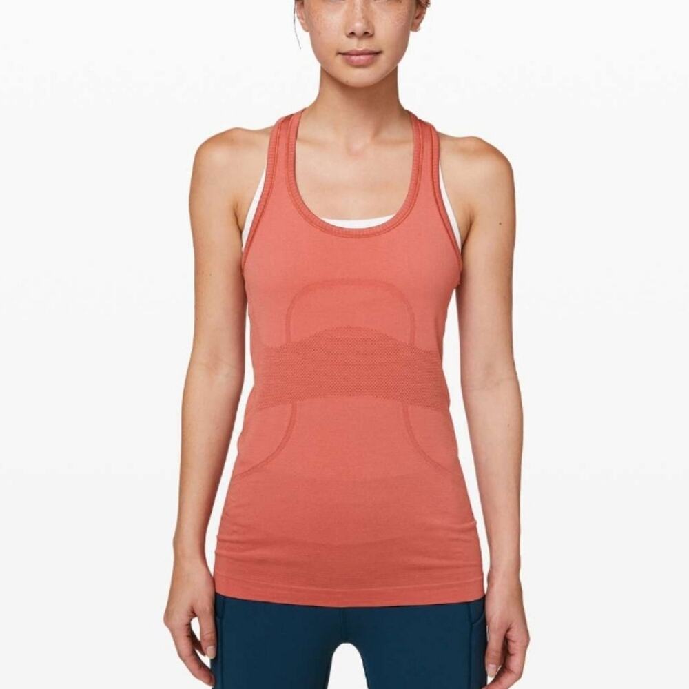 Lululemon Rustic Coral Racerback Swiftly Tank 2